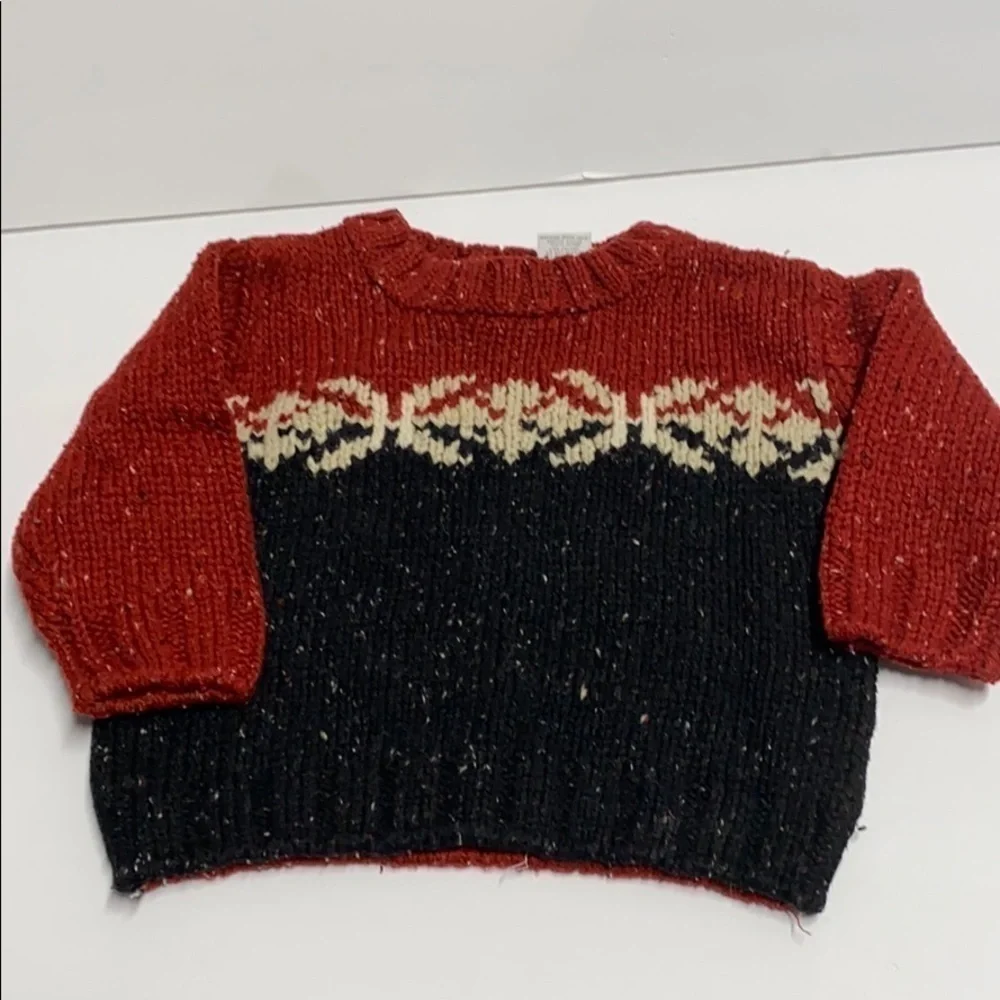 LOT 3 cozy warm boys cable knit sweaters